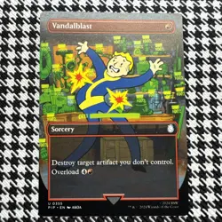 1x MTG Vandalblast (Borderless) - Universes Beyond: Fallout (PIP) #355 - Magic - Image 1