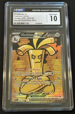 2023 Pokemon Paradox Rift SIR Gholdengo ex CGC 10 Special Illustration Rare #252 - Image 1