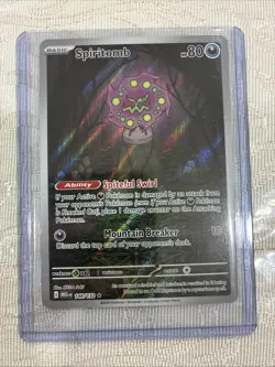 Pokemon Spiritomb 148/132 Me01: Mega Evolution Illustration Rare Holo 80 HP - Image 1