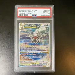 2023 POKEMON SWORD & SHIELD CROWN ZENITH #GG50 FULL ART/DARKRAI VSTAR PSA 10 - Image 1