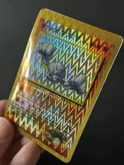 Pokemon TCG Geodude Brock’s gym Japanese bootleg sticker zig zag - Image 5