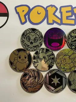 Pokemon Coins Lot Of 16 - NO DUPLICATES - 16 Jumbo Coins - NO DUPES (LOT #4) - Image 2