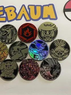 Pokemon Coins Lot Of 16 - NO DUPLICATES - 16 Jumbo Coins - NO DUPES (LOT #4) - Image 4