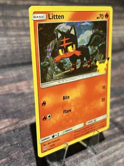 Litten - 15/25 Holo McDonald's 25th Anniversary Promos 015/025 NM Pokemon TCG - Image 2