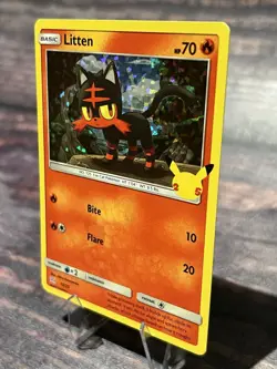 Litten - 15/25 Holo McDonald's 25th Anniversary Promos 015/025 NM Pokemon TCG - Image 3
