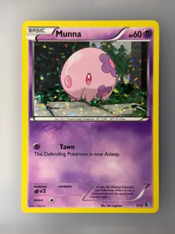 Munna - McDonald's 2011 Promo Holo 7/12 Pokemon TCG NM - Image 1