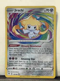 Pokemon Jirachi Vivid Voltage Holo Amazing Rare 119/185 - Image 1