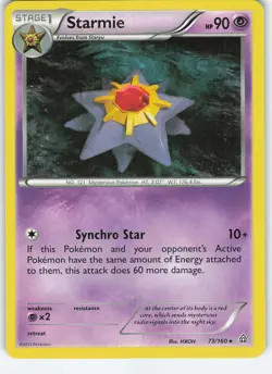 Starmie 73/160 Rare Regular XY - Primal Clash LP Pokemon - Image 1