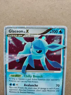 Glaceon LV.X 98/100 Majestic Dawn Ultra Rare Holo Card LP/MP - Image 2