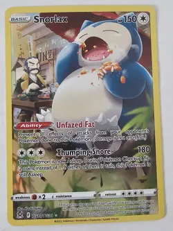 Pokemon Snorlax TG10/TG30 Holo Trainer Gallery Rare Lost Origin Pokemon - Image 1