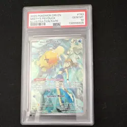 2025 POKEMON DRI EN-DESTINED RIVALS ILLUSTRATION RARE MISTY'S PSYDUCK PSA 10 - Image 3