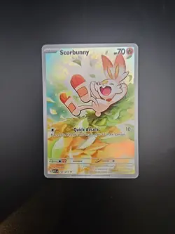 Scorbunny 225/217 Ascended Heroes Pokemon TCG Illustration Rare Holo - Image 1