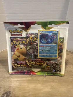 Pokemon TCG - Sword & Shield Vivid Voltage Vaporeon Blister - 3 Booster Packs - Image 1