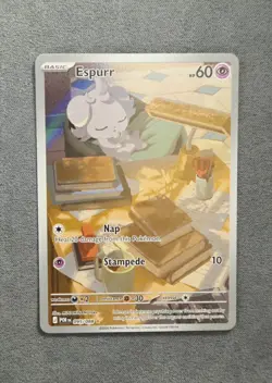 Espurr 095/088 Illustration Rare Holo Mega Evolution Perfect Order Pokemon NM - Image 1