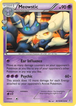 Meowstic RC15/RC32 Uncommon Generations Pokemon Holo Near Mint - Image 1