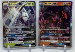 Golisopod GX SM62 & Salazzle GX SM 63 Black Star Promo Pokemon - Image 1