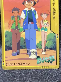 Ash Ketchum Pikachu Misty Pokemon BANDAI Movie ANIME COLLECTION Carddas JAPANESE - Image 3