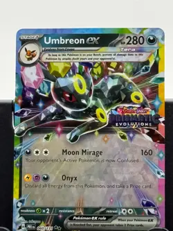 Umbreon ex 060/131 Ultra Rare Holo Prismatic Evolutions Pokemon Tera NM/M - Image 1