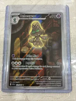 Pokemon Beheeyem 121/086 Illustration Rare Sv: Black Bolt Full Art NM/M+ - Image 1