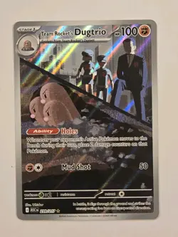 Team Rocket's Dugtrio 239/217 Pokemon TCG Ascended Heroes Illustration Rare - Image 1