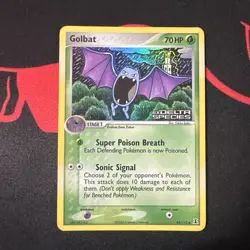 Pokemon Ex Delta Species Golbat 43/113 Reverse Holo Stamped - LP-/MP+ - Image 1
