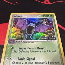Pokemon Ex Delta Species Golbat 43/113 Reverse Holo Stamped - LP-/MP+ - Image 2