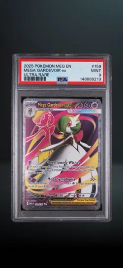 Pokemon TCG Mega Gardevoir ex Ultra Rare Holo 159/132 Me01 PSA Graded - Image 1