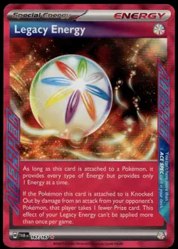 LEGACY ENERGY 167/167 ACE SPEC RARE TWILIGHT MASQUERADE POKEMON NEAR MINT - Image 2