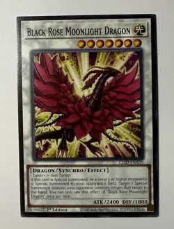 1x Black Rose Moonlight Dragon 1st Edition Common L26D-ENX39 Yu-Gi-Oh! - Image 1