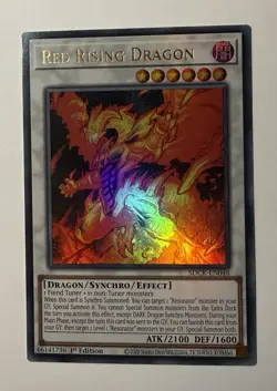 YUGIOH RED RISING DRAGON SDCK-EN048 ULTRA 1ST ED NM - Image 1