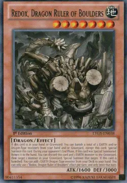 Yugioh! MP Redox, Dragon Ruler of Boulders - LTGY-EN038 - Rare - 1st Edition Mod - Image 1