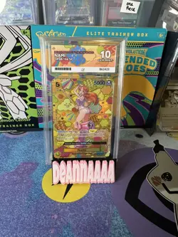 One Piece CCG Nami OP08-106 09 Ace 10 SR English Alt Art - Image 1