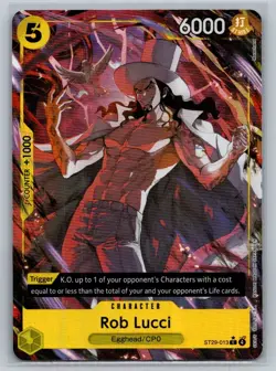 One Piece TCG Rob Lucci ST29-013 Full Art Starter Deck 29 Egghead - Image 1