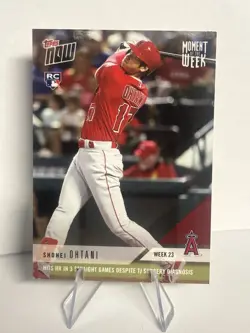 2018 Topps Now - Moment of the Week Shohei Ohtani #MOW-23 /1269 (RC) - Image 1