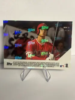 2018 Topps Now - Moment of the Week Shohei Ohtani #MOW-23 /1269 (RC) - Image 2