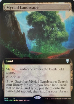 Myriad Landscape (FOIL Extended Art) - Commander Legends - MtG TCG Card # 706 - Image 1