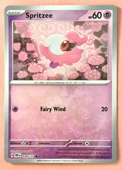 Spritzee~Reverse Holo~ Cute Pink Pokemon Cards~ Pretty in Pink & Pastel Gallery - Image 1