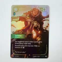 Leona Zealot 079/298 Origins OGN Epic Champion Unit Card NM - Image 1