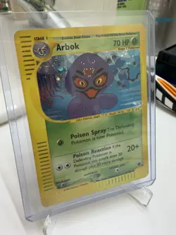 Arbok 3/165 2002 Expedition Base Set Pokemon Card Vintage Holo Rare - DMG - Image 1