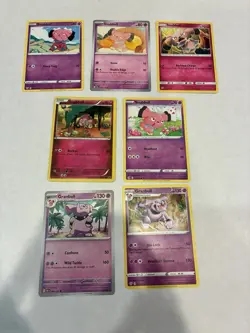 Lot Of 7 Snubbull and Granbull Pokemon Cards - Image 1