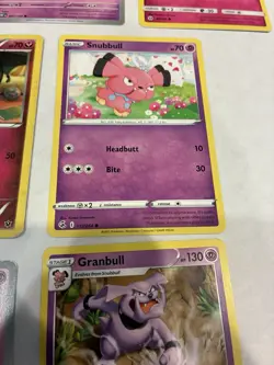 Lot Of 7 Snubbull and Granbull Pokemon Cards - Image 3