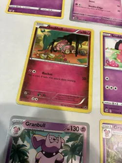 Lot Of 7 Snubbull and Granbull Pokemon Cards - Image 4