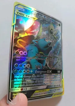 Celebi & Venusaur GX TAG TEAM SM167 SM Holo Promo Pokemon Card 270 HP - Image 5