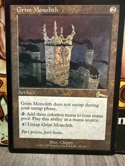 Grim Monolith 126 Rare Urza's Legacy Magic: The Gathering Near Mint - Image 1