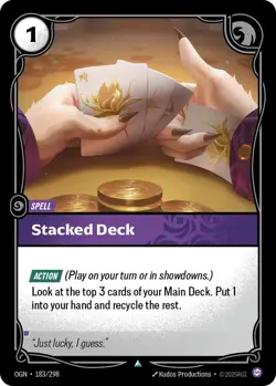 Riftbound TCG | Stacked Deck | 183/298 | Origins | NM - Image 1