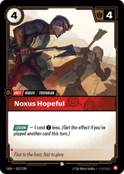 Riftbound TCG | Noxus Hopeful | 012/298 | Origins | NM - Image 1