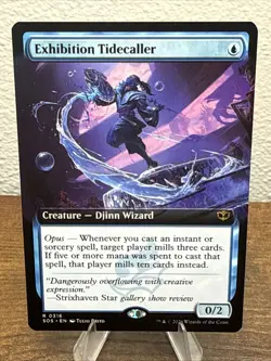 Exhibition Tidecaller - 316 - MTG: Secrets of Strixhaven - Extended Art - Rare - Image 1