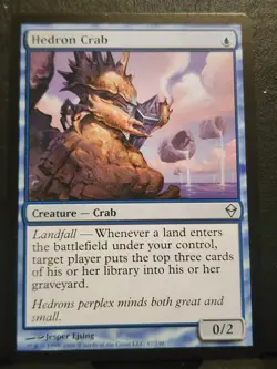 Magic The Gathering Hedron Crab Zendikar Regular *MINT CONDITION* - Image 1