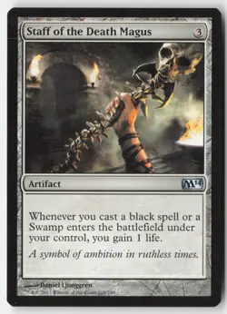 MTG - Staff of the Death Magus #219 - Regular - M14 Magic 2014 - Image 1