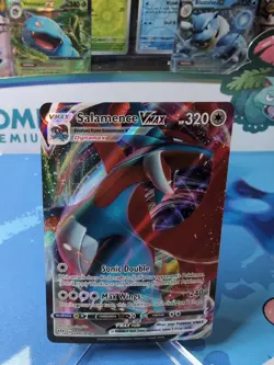 Salamence VMAX - 144/189 - Pokemon Darkness Ablaze Sword Shield Rare Card NM - Image 1